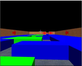 Fig. 1. The walkthrough virtual maze environment.
