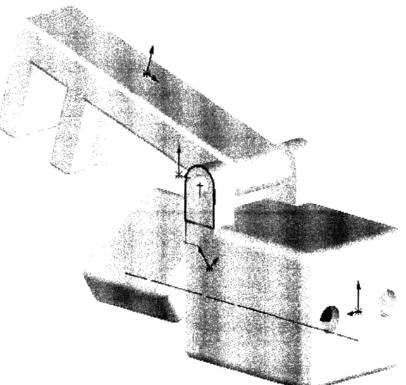 Figure 3.6: Reverse isometric view of attaching mechanism