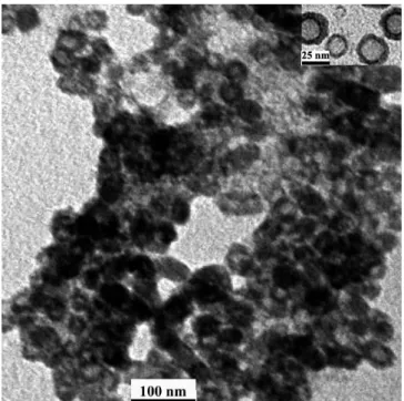 Figure S6. A TEM image of the hollow EuSe NCs with a precursor feed molar ratio of 4Eu : 1Se and 3.2  mmol OLA at 290 °C
