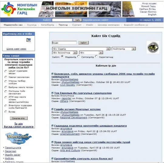 Figure 1-1: A website in a foreign language