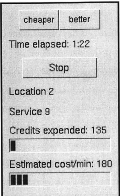 Figure 5-1:  User interface  for experiments