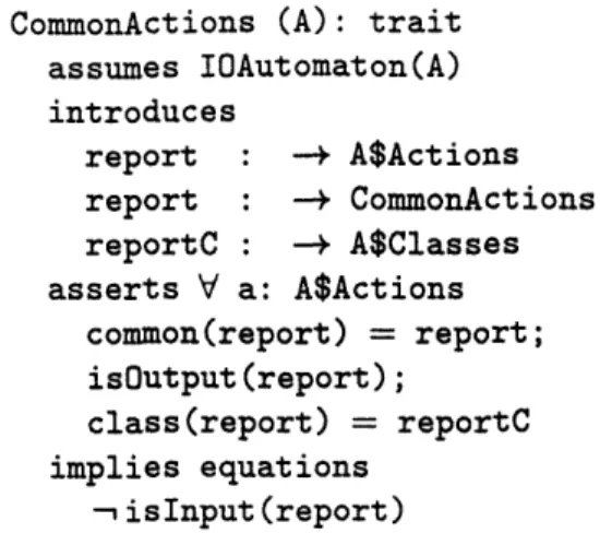 Figure  4-1:  LSL trait  defining  automata's  common  actions