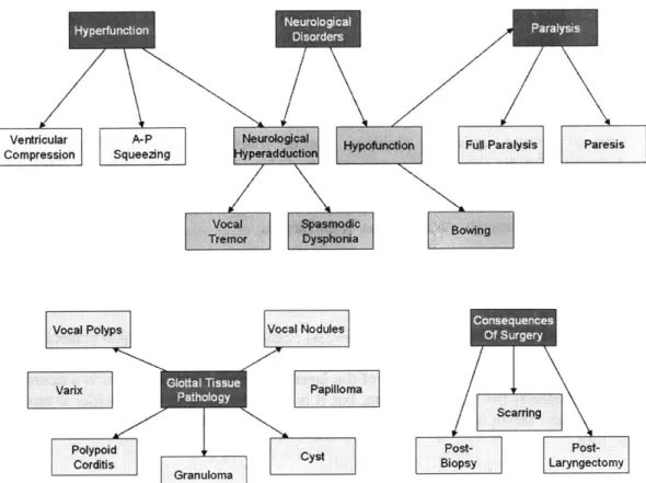 Figure  2-9.  Organizational  chart  to  guide  discussion  of the  physical  aspects  of dysphonia