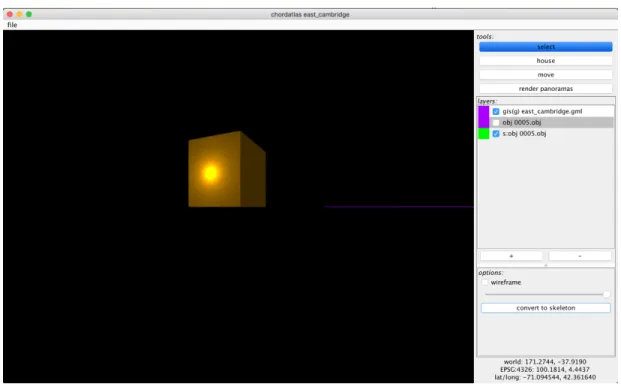 Figure 3-2: An example of what the graphical user interface, chordatlas, looks like.