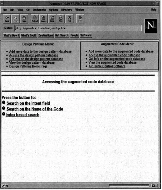 Figure  2-9  shows  the  web  based  system  of DRIMER.  DRIMER  has  a  web  based