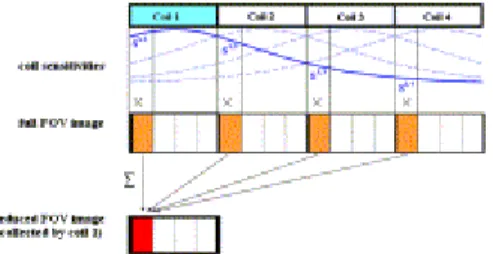 Fig. 3. Schematic representation of a full FOV rectangular object, divided into =4 regions