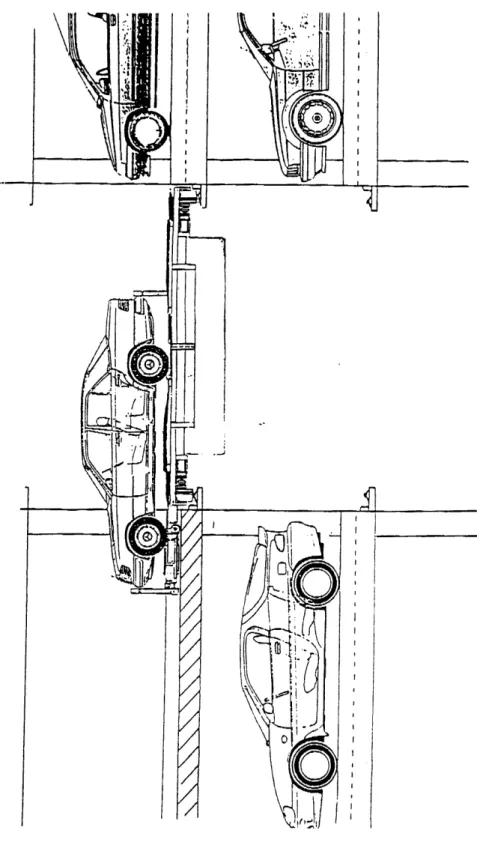 Figure 6:  The Robot Shuttle Pushing a Car in a Spot
