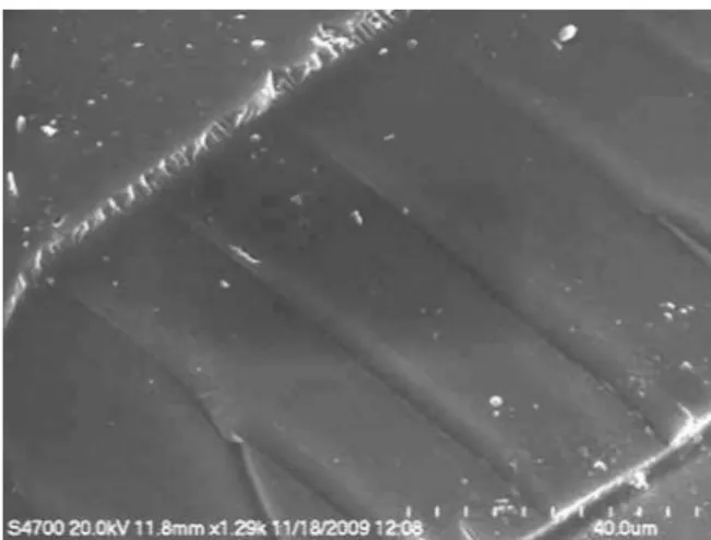 Figure 12 presents a SEM image (obtained with Zeiss DSM-950 instrument{PossibleAd}) of a 30 lm thickness  pho-topolymerizable glass sample incorporating, in this case, 7.6%