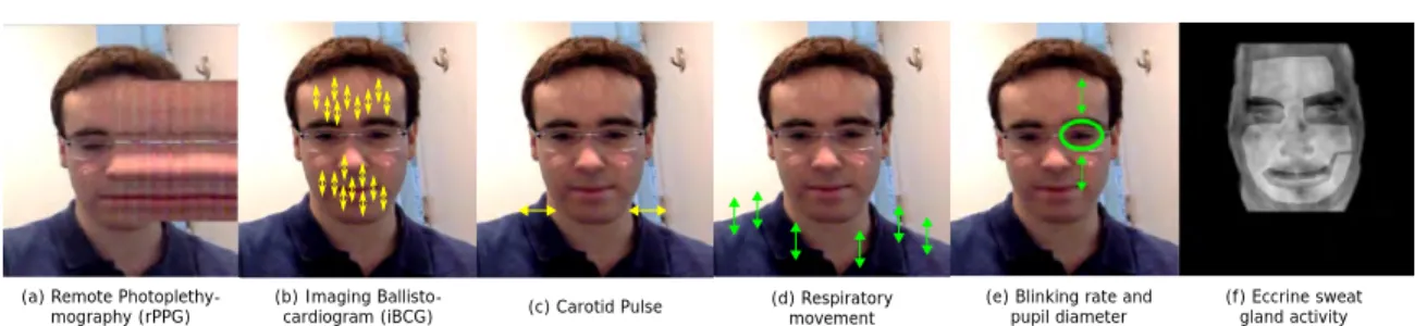 Figure 1-1: Common modalities used in autonomic activity estimation from human videos.