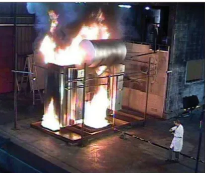 Figure 5. Hybrid gas generatorFigure 4.Extinguishment of a transformer fire using CAF