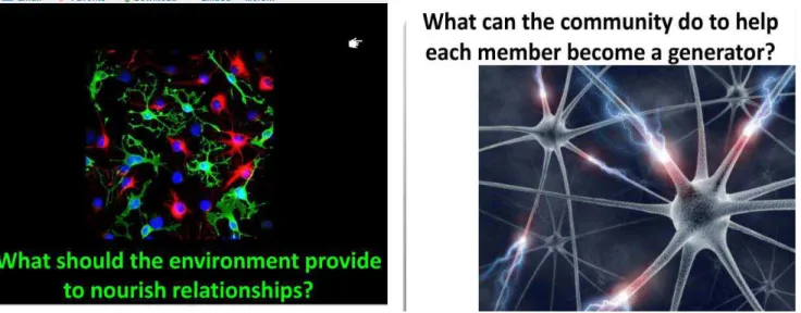 Figure 4. The learning environment.                     Figure 5. The community.                                                                         