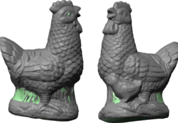 Fig. 13. Holes in chicken scan filled by ReMESH.