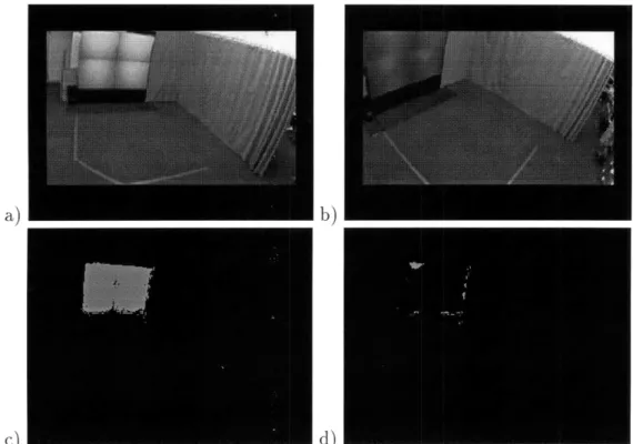 Figure  4-4:  Segmentation  after  color  warp.  (a)  Primary  camera  view  of  the  non- non-Lambertian  surface