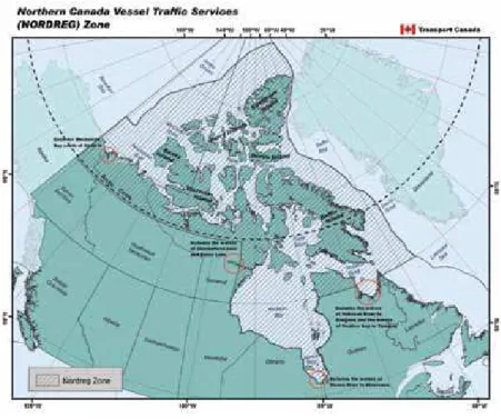 Figure 2: NORDREG zone map.