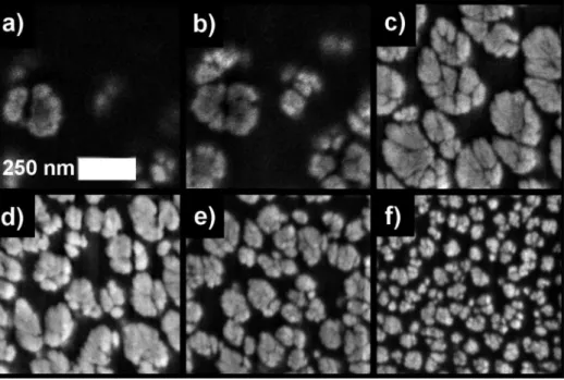 Figure 4 also illustrates that it is difficult to determine the exact point at which nanorods emerge from the polymer matrix and manifest their presence fully