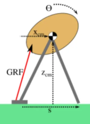 Fig. 6: A slice of the viable-capture basins for a variable height model with impact dynamics.