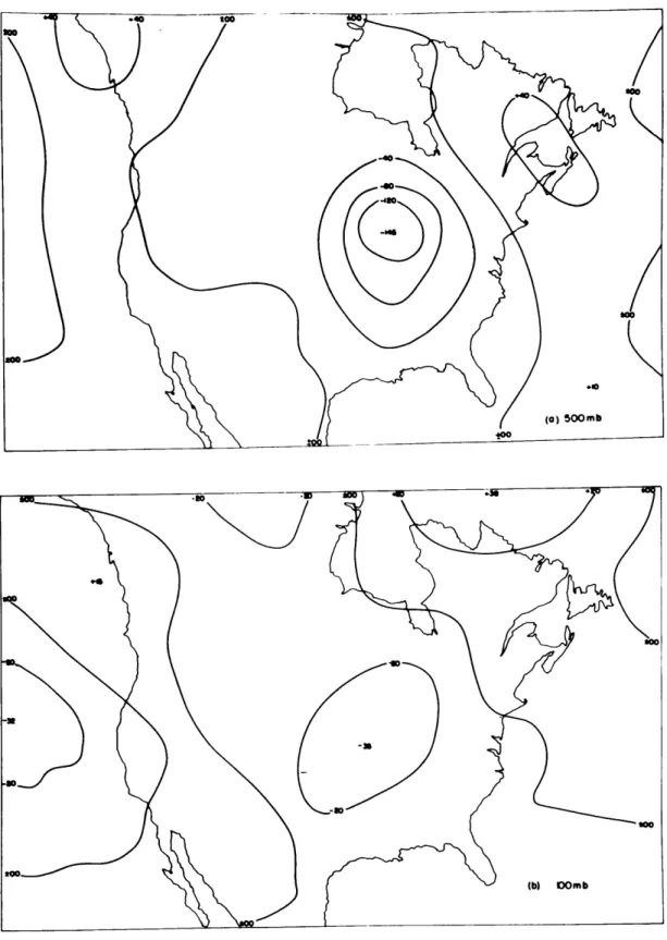 Figure  4.  Observed  24-hour height  changes,  from  1200  GCT 18  November  to  1200  GCT 19  November.