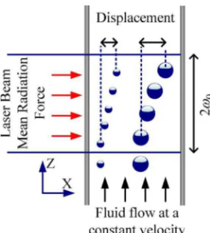 Fig. 1. Schematic of the optically driven transport.