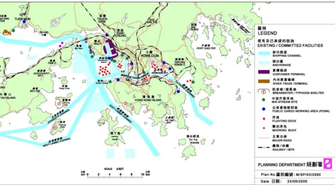 Figure 4: Map of Port of Hong Kong 18