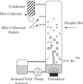 Fig. 1. Schematic representation of experimental apparatus used for ultrasound studies on ethanol–water mixtures.