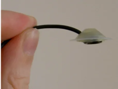 Fig. 5. Photograph of the microphone sensor used for measuring the PCG.