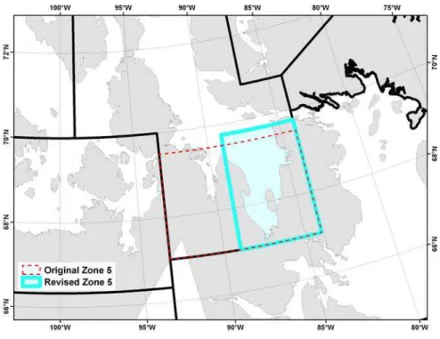 Figure 3: Proposed change in the boundary for Zone 5  4.6 Proposed Change to Zone 4 