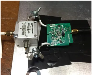 Figure 4. Photograph of the LNA ground plate setup depicted in Figure 3 and described in Section 2.2.1.