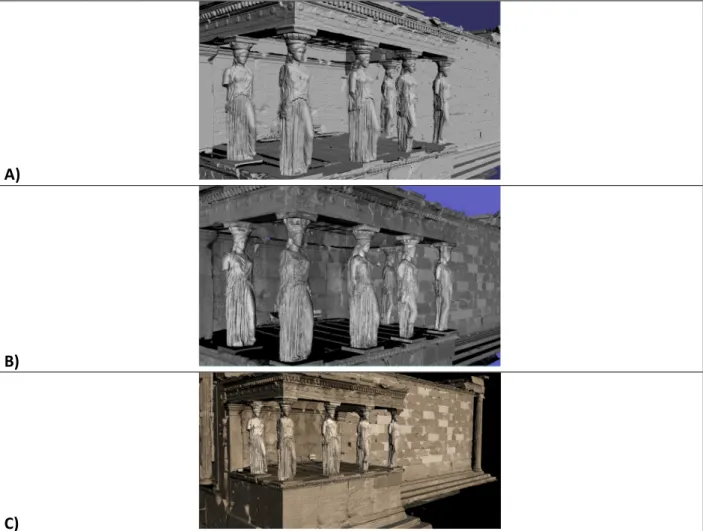 Figure 5.  A section of the Erechtheion showing a  view  of the  porch of  the maidens