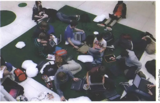 Fig. 3.3  Participants gather at the Custard Factory