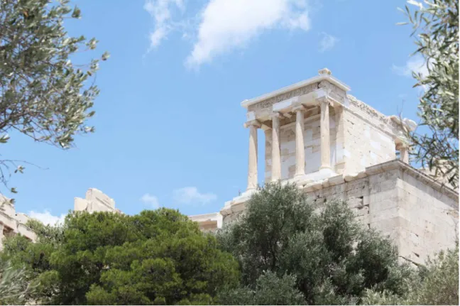 FIG. 43 The Temple of Athena Nike on the Acropolis of Athens.