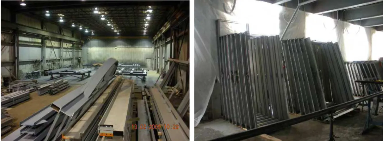Figure 10: Tracking of prefabricated assemblies indoors, either at a fabricators warehouse or at a  construction site, poses difficult challenges