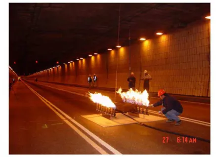 Figure 3:  Propane burner system 