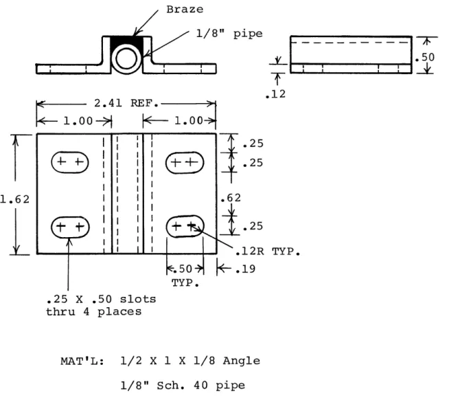 Figure  18 DRIVE BEARING Braze 1/8"  pipe .50  -1--.0  2.41  REF. 1.00  H  1.00 .12 .25 .2 .62 .25 .12R  TYP