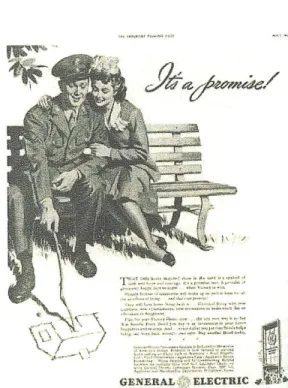 Figure  10.  General  Electric  used  national pride  to  promote  consumption,  Saturday ning  post, June  5, 1943  Source:  Elizabeth hen,  A  consumers'  republic  : The  politic