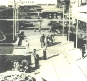 Figure  12.  Main  street typology  incorporated into suburban  shopping center design,  Garden State  Plaza,  NJ,  1 9 40s