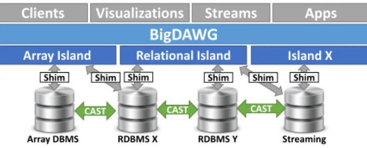 Figure 1: Polystore Architecture