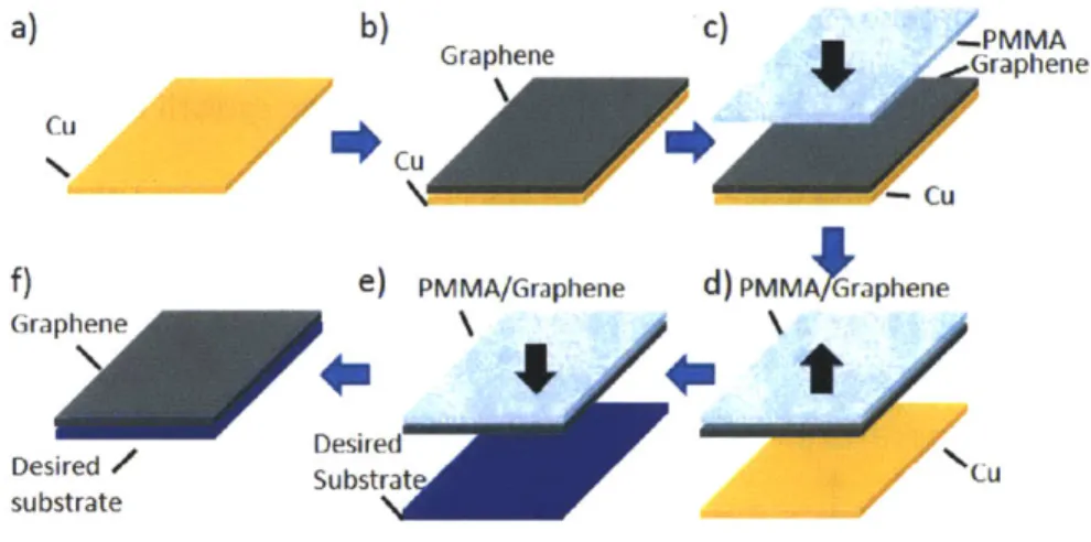 Figure  10.  Schematic  diagram of graphene  transfer process