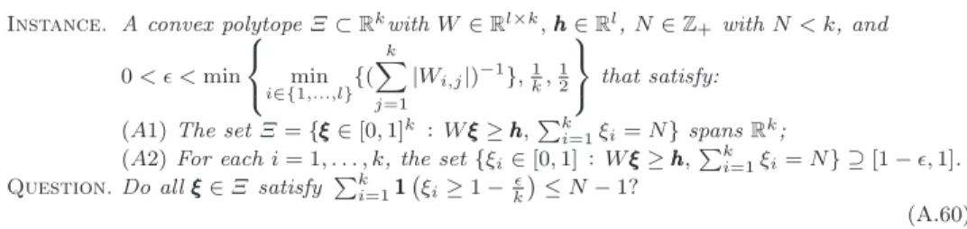 Figure 7: Visualization of the function G i (ξξξ) = 1 1 1 ξ i ≥ 1 − k  