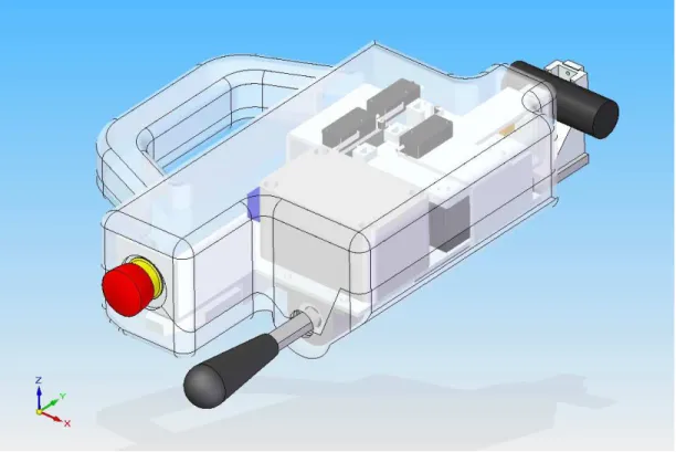 Figure 2  Tri-dimensional Representation of the Portable Polymer Tester  (Prototype) 