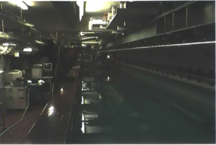 Figure  3-4:  The  towing  tank  facility  in  which  the  experiments  were  conducted.