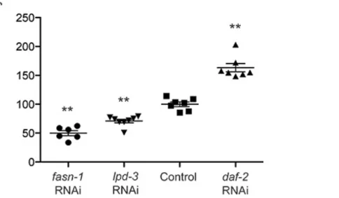 Figure 4. High reproducibility across independent biological replicates.  Shown is a scatter plot of Nile red fluorescence intensities across biological replicates (n = 6-8)