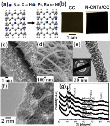 Figure 1. 共Color online兲 共a兲 Atomistic models of the NCNT and metal- metal-attached NCNT clusters