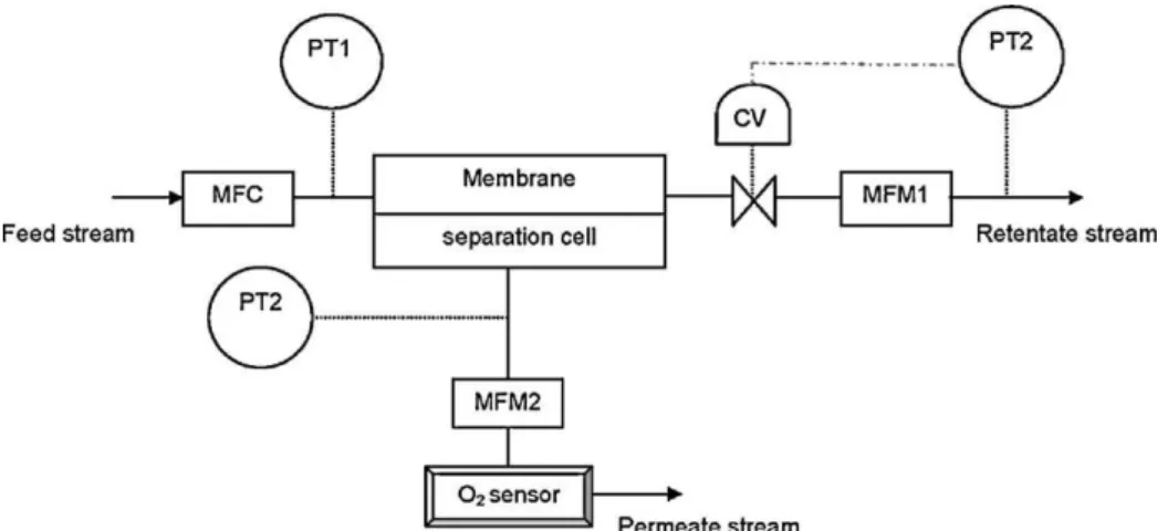 Fig. 2. Schematic diagram of constant pressure separation system.