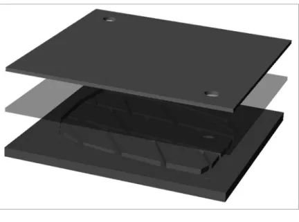 Figure 2. A schematic diagram for the design of the microfluidic device built in  APS