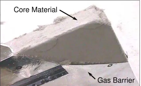 Figure 7a – Vacuum insulation panel  Getter / Desiccant 