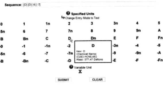 Figure  3-1:  Sequence  entry  user  interface  for  both  deterministic  and  probabilistic sequences
