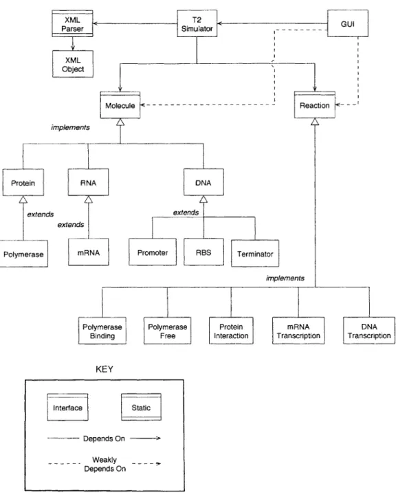 Figure 3-1:  Dependency  Diagram  for T2.  Outlines the  architecture  of the application.
