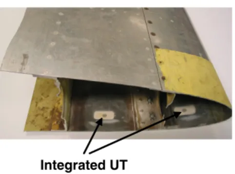 Figure 1 illustrates the IUTs that are directly deposited onto the interior of a control surface made of Al alloy