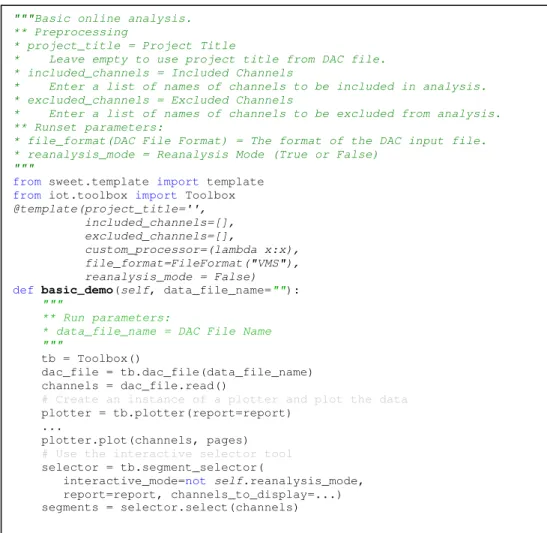 Figure 3. Example of a workflow template. 
