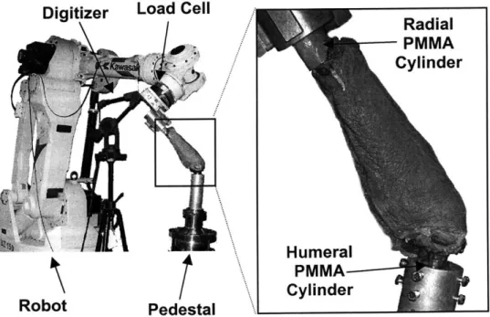 Figure 4.  Robotics based  joint testing system  used  in this project.